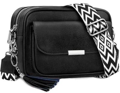 Produktbild von Elzusha – Damen Schultertasche aus Kunstleder mit verstellbarem Trageriemen