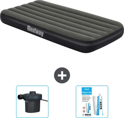 Immagine prodotto di Materasso gonfiabile Bestway - 1 persona - 99 x 188 x 28 cm - Blu - Accessori inclusi