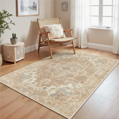 Immagine prodotto di Tappeto vintage lavabile in lavatrice, 120 x 170 cm, color arancione