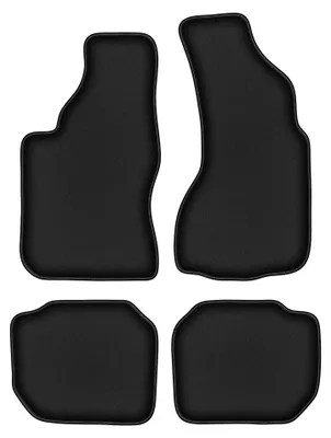 Image de Tapis de sol en moquette pour Audi V8 1988-1993 (berline) – jeu 4 pièces, noirs, sur mesure – Wielganizator DURBAN
