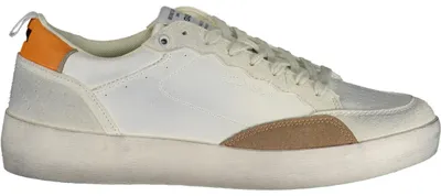 Produktbild von Moderner weißer Herrenschuh mit kontrastierenden Details