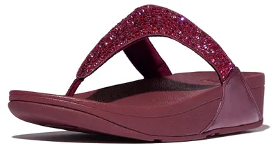 Image de FitFlop Lulu Crystal-Mix Toe-Post Luxe Plum, taille 40 (EU)