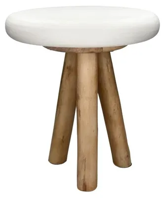 Obrázok produktu pre Pomax Pretoria, konferenčný stolík, biela farba, priemer 40 cm, výška 45 cm