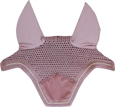 Image de Kentucky Horsewear Bonnet anti-mouches Wellington Velvet vieux rose Cob