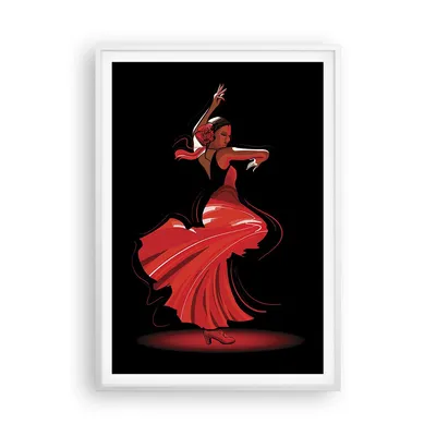 Produktbild von Gerahmtes Poster - Weißer Rahmen - Tanz Tänzer - 70x100 cm - Wand Bild - Wanddeko - Wandbilder - Kunstposter - Wandposter - Bilderrahmen - Bilder - Kunstdruck - Wandbild - P2WPA70x100-4121