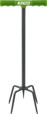 Produktbild von Kinzo Gartenkralle 96 cm - Gartenwerkzeug für Bodenlockerung, Unkrautvernichter mit Ergonomischem Griff