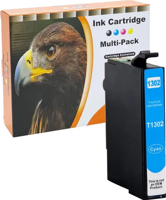 Produktbild von D&C Tintenpatronen ersetzt Epson T1302  Cyan