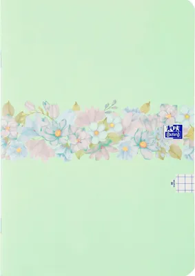 Image de Carnet de notes Oxford A4 60k quadrillé fleurs