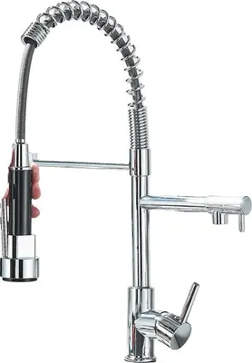 Produktbild von Küchenarmatur, Ausziehbare Sprühfunktion, Einhebel, Chrom