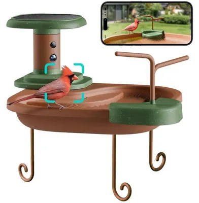 Immagine prodotto di Birdfy Jolly V: vaschetta e abbeveratoio per uccelli (abbonamento KI)