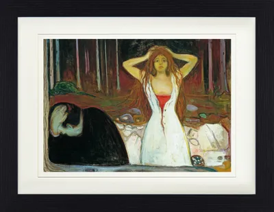 Produktbild von Edvard Munch Gerahmtes Bild Mit Edlem Passepartout | Wand-Bilder | Im Bilderrahmen - Asche, 1894 (30 x 40 cm)