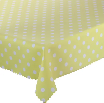 Obrázok produktu pre Obrusy odolné proti škvrnám s potlačou bodiek žlté 80x80 cm