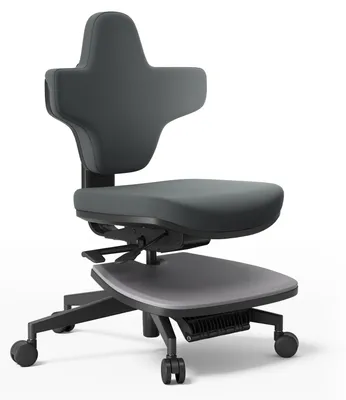 Immagine prodotto di Sedia ergonomica per lavorare in piedi - Sedia da ufficio per scrivania in piedi - Seduta 5 in 1 - Inclinazione di 167° - Regolabile in altezza da 46 a 57 cm - Portata massima 150 kg