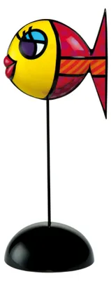 Porzellanfigur Romero Britto Kollektion 29 cm mehrfarbig