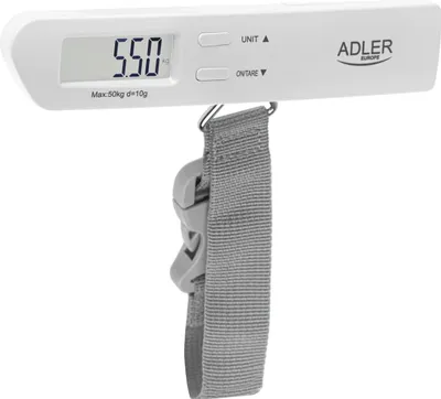 Obrázek produktu pro Adler | Travel Luggage Scale | AD 8191 | Maximum weight (capacity) 50 kg | Low Battery Indicator; Measurement Range: From 50g to 50kg; Overload Indicator