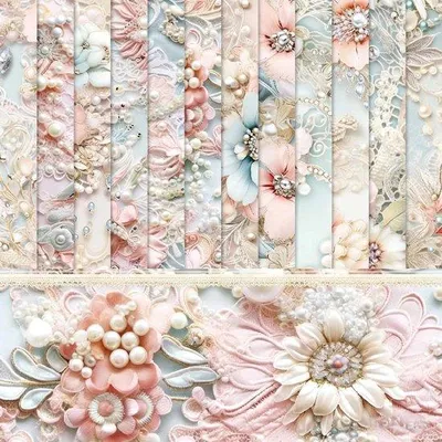 Produktbild von Scrapbooking- und Kartenpapier, 24 Blätter Vintage-Motive, 15,24 x 15,24 cm, ideal für Decoupage und kreative Projekte
