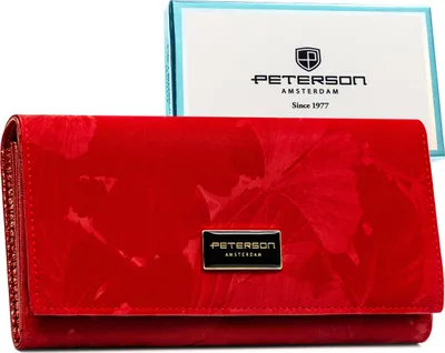 Produktbild von Peterson Portemonnaie aus Leder für Frauen Levani rot One size