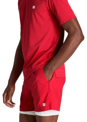 Produktbild von Wilson Tennis Volley 6´´ Unlined Kurze Hose Rot M Mann Rot M
