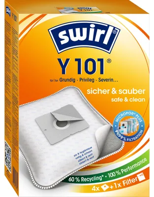 Produktbild von Y 101 EcoPor Staubsaugerbeutel (4 Beutel) für einige Grundig, Privileg, Severin