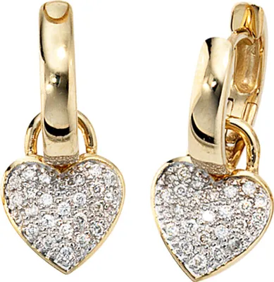 Creolen-Herz-48-Diamanten-585-Gold