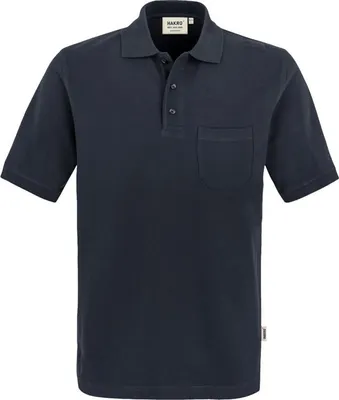 Produktbild von HAKRO Pocket-Poloshirt Top 802, tinte, 3XL