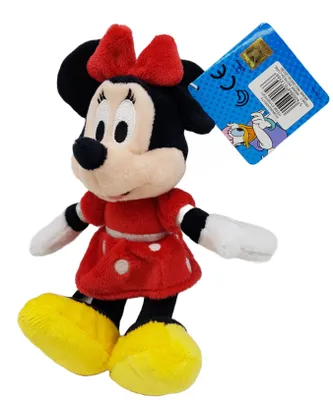 Immagine prodotto di Minnie Mouse in abito rosso, peluche Disney da 20 cm: Topolino, Paperino, Pluto, Minnie Mouse