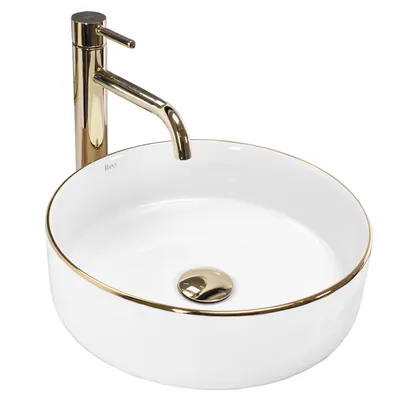 Produktbild von Rea Aufsatzwaschbecken Sami White Gold