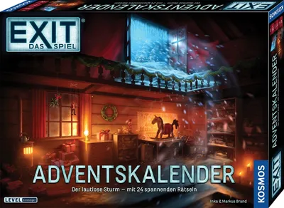 Produktbild von KOSMOS 683009 EXIT - Das Spiel Adventskalender, Der lautlose Sturm, mit 24 spannenden Rätseln ab 10 Jahren, Escape Room Spiel vor Weihnachten, für Kinder, Jugendliche und Erwachsene