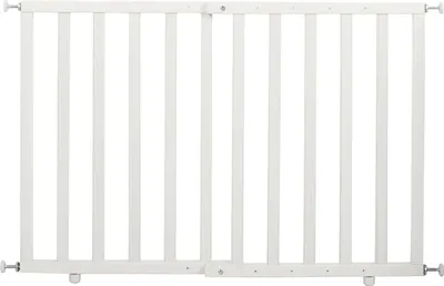Zdjęcie produktu dla Barierka ochronna do drzwi i schodów - Bezpieczeństwo - 1 - biały - drewno - 62-105 cm