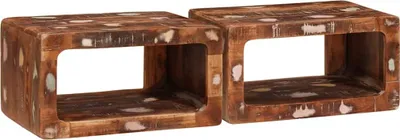Immagine prodotto di Maison Exclusive - Comodini, 2 pezzi, colore marrone, dimensioni 45 x 30 x 24 cm