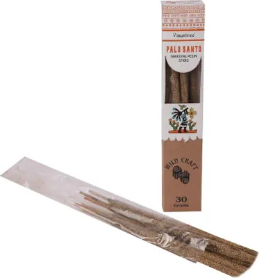 Produktbild von Ritualharze auf goldenen Stäbchen - Palo Santo