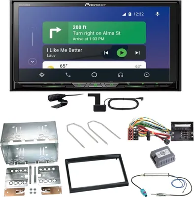 Produktbild von Pioneer AVH-Z9200DAB Android Auto Einbauset für Citroen C2 C3 Berlingo Jumpy