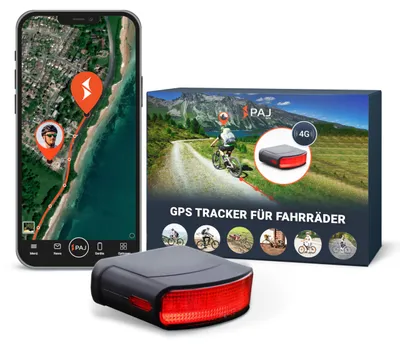 Produktbild von 4G GPS Tracker Fahrradrücklicht, inkl. 3 Monate Premium ABO, Sturz Alarm