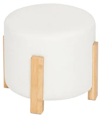 Obrázok produktu pre Dekoratívny biely puf 37,5 cm Bansa