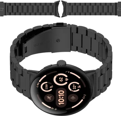 Produktbild von Bizon Armbanduhr Aura Google Pixel Uhr 3 / 2 / 1 41 mm schwarz