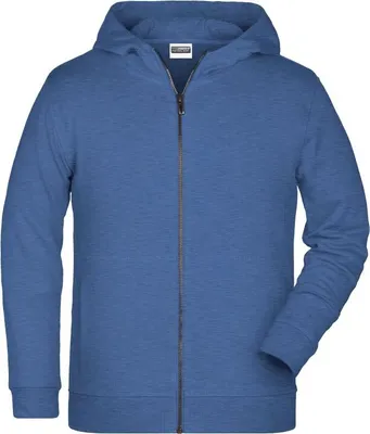 Produktbild von Sweat-Jacke mit Kapuze und Reißverschluss light-denim-melange, Gr. L