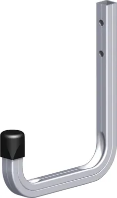 Produktbild von coaxis®-Wandhaken 150 mm 150 x 210 mm Aluminium roh Kappe schwarz