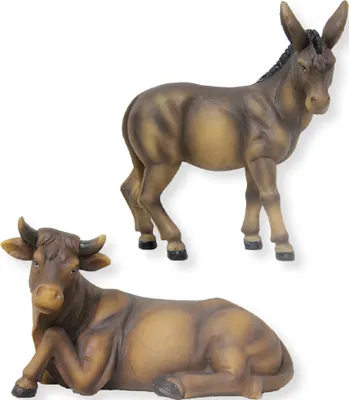 Produktbild von Krippenfigur Ochs und Esel 6,8 cm