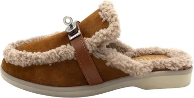 Produktbild von Siena Lammfell-Mules Braun – Eleganz trifft Geborgenheit - Schuhgröße: EUR 37