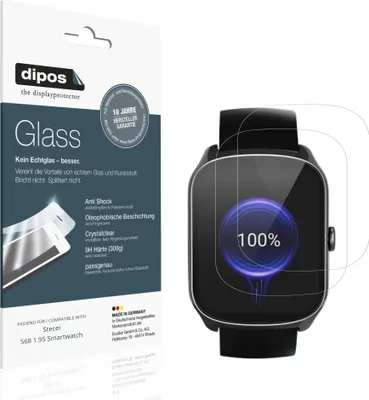 Zdjęcie produktu dla 2x dipos GlassCC Stecei S68 1.95 Smartwatch