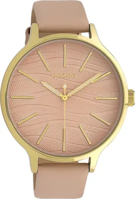 Produktbild von Oozoo Armbanduhr rosa Leder Timepieces Damen Analog-Quarzuhr UOC10121