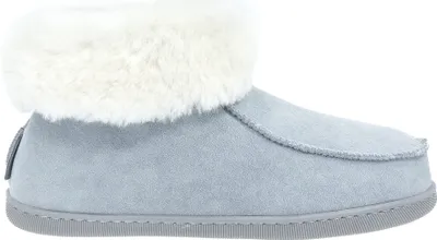 Produktbild von Vanuba Peppin Lammfell Hausschuhe Damen Schuhe - Badelatschen Damen Hausschuhe - Leder Wolle Pantoffeln Damen - Bequeme Schuhe Damen Lammfell-Hausschuhe - 39 EU Leder Grau Weiß