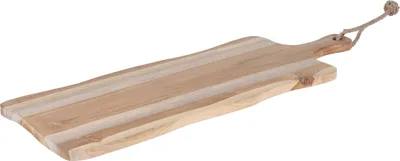 Obrázok produktu pre Drevená doska na krájanie 59x20x1,5cm, teakové drevo