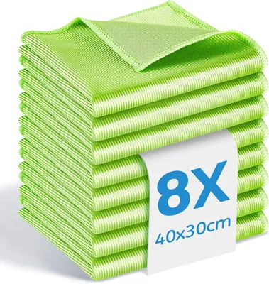 Productafbeelding van Microvezeldoeken 8 stuks, 35x40 cm, voor ramen
