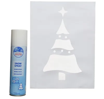 Produktbild von Schneespray 150ml mit 8 Schablonen