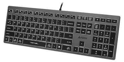 Zdjęcie produktu dla A4tech h FSTYLER FX60H Biały Podświetlana klawiatura USB QWERTY Czarny Szary