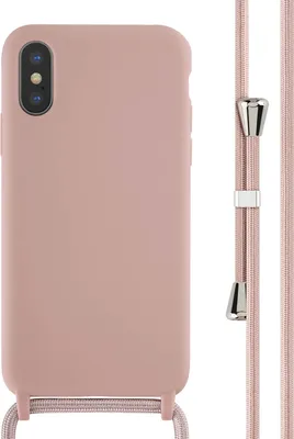 Produktbild von imoshion SilikonHülle mit Band iPhone X / Xs - Sand Pink