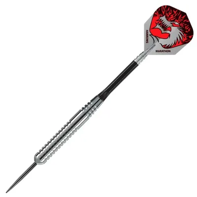 Obrázok produktu pre Harrows - Šípky „Silver Arrows“, oceľová špička PP2677 (24 g) (červená/strieborná)