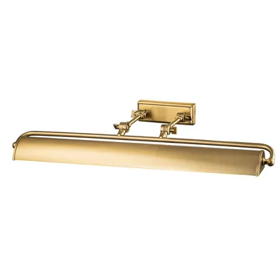 Produktbild von Bilderleuchte Metall verstellbar in Messing Antik E14 4-flammig Vintage Bilderlampe