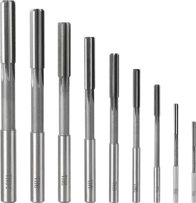 Obrázok produktu pre Vŕtačky s dutým hrotom 2–10 mm, 9-dielna sada, pravotočivé, HSS na drevo a kov